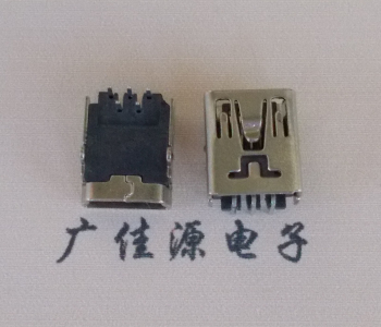 青海MINI USB前两脚插座 90度卧式 端子DIP针脚定义