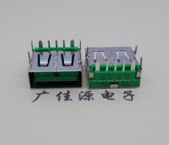 青海5A大电流 快充接口 USB5p绿胶芯 常规母座