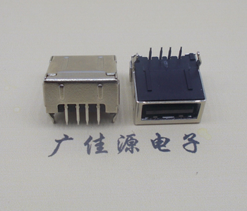 青海usb 2.0插座 A型单层90度 包胶母座
