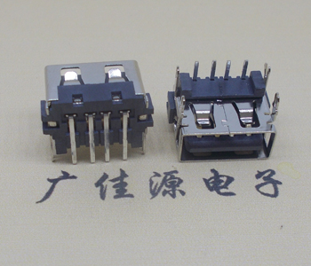 青海USB 加高 7.8/8.7四鱼叉脚 直边90度母座