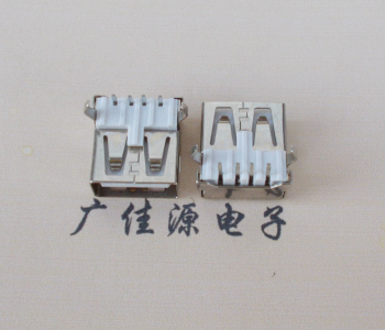 青海USB AF母座 LCP 耐高温250度280度 环保白胶芯