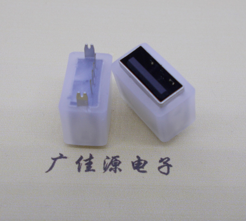 青海USB连接器接口 10.5MM防水立插母座 鱼叉脚