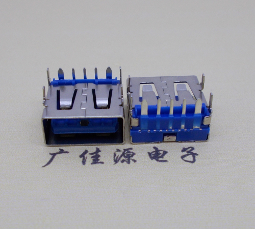 青海 USB5安大电流母座 OPPO蓝色胶芯,快速充电接口